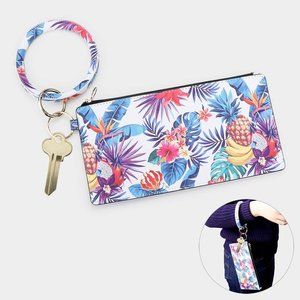 TROPICAL LEAVE FRUIT KEY CHAIN / BRACELET / POUCH